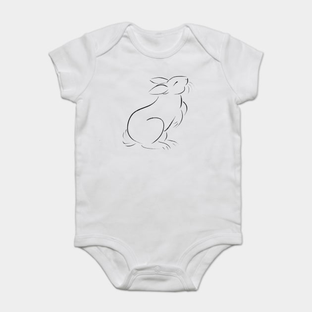 Rabbit Baby Bodysuit by DeguArts